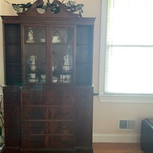 An antique hutch